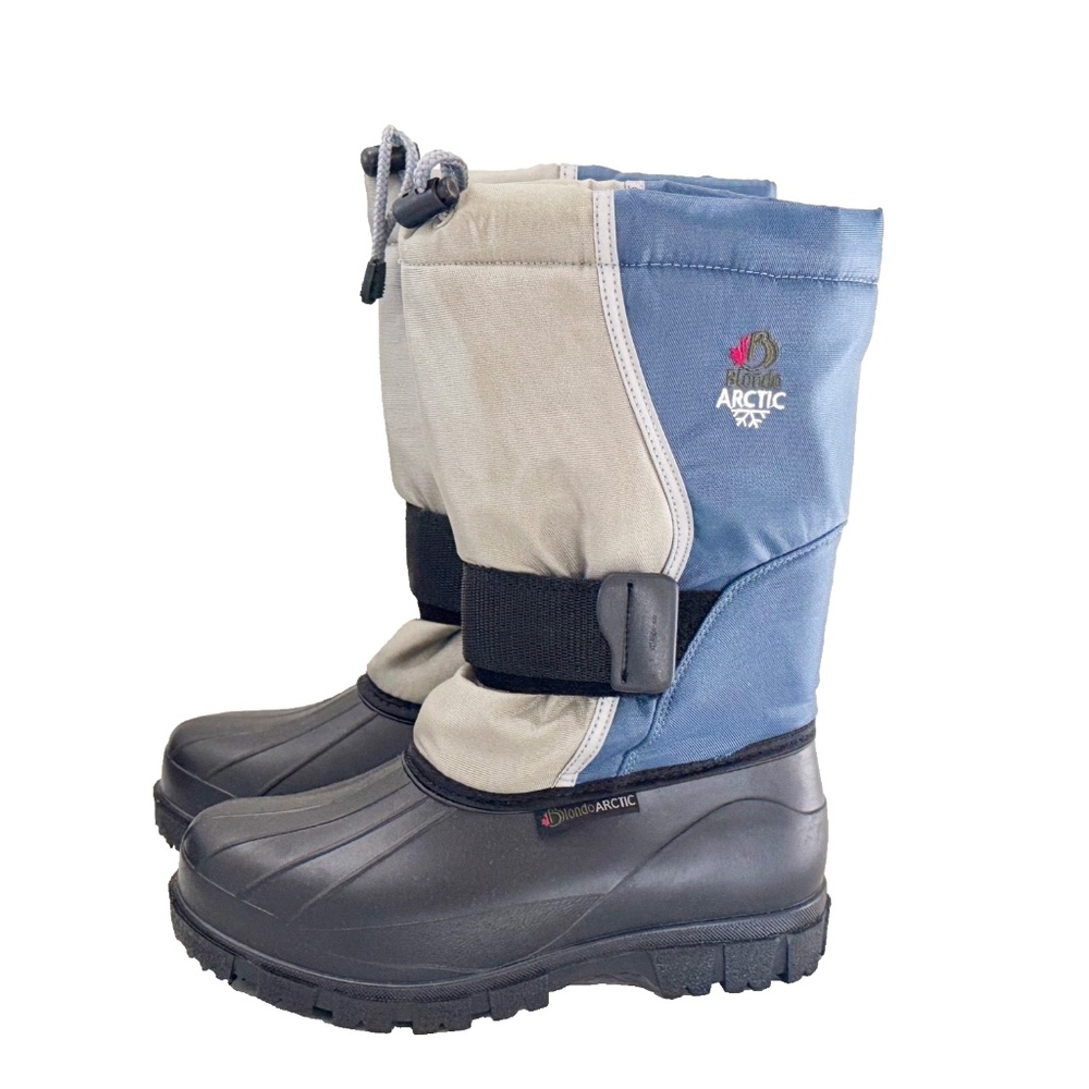 Blondo Arctic Girls/Boys/Unisex/Youth Size 4 Black Blue Gray Winter/Snow Boots